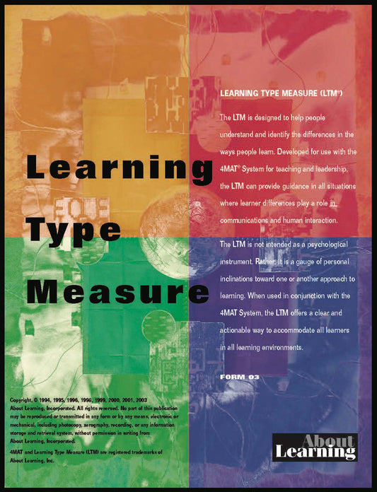 Learning Type Measure (LTM) - Single Copy